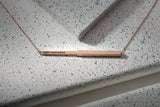Keep Your Smile Hidden Affirmation Message Necklace In Rose Gold Finish by My Focus Jewelry