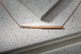 Take A Step Hidden Affirmation Message Necklace In Rose Gold Finish by My Focus Jewelry