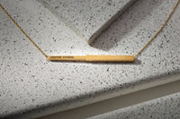 Inspire Others Hidden Affirmation Message Necklace In Gold Finish by My Focus Jewelry