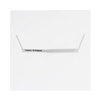 Nunca Te Rindas Hidden Affirmation Message Necklace In Rose Gold Finish by My Focus Jewelry