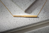 Know Your Worth Hidden Affirmation Message Necklace Gold Finish by My Focus Jewelry