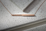Make Time for Yourself Hidden Affirmation Message Necklace In Rose Gold Finish by My Focus Jewelry